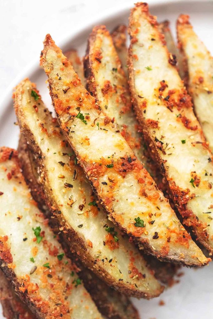 Baked Garlic Parmesan Potato Wedges